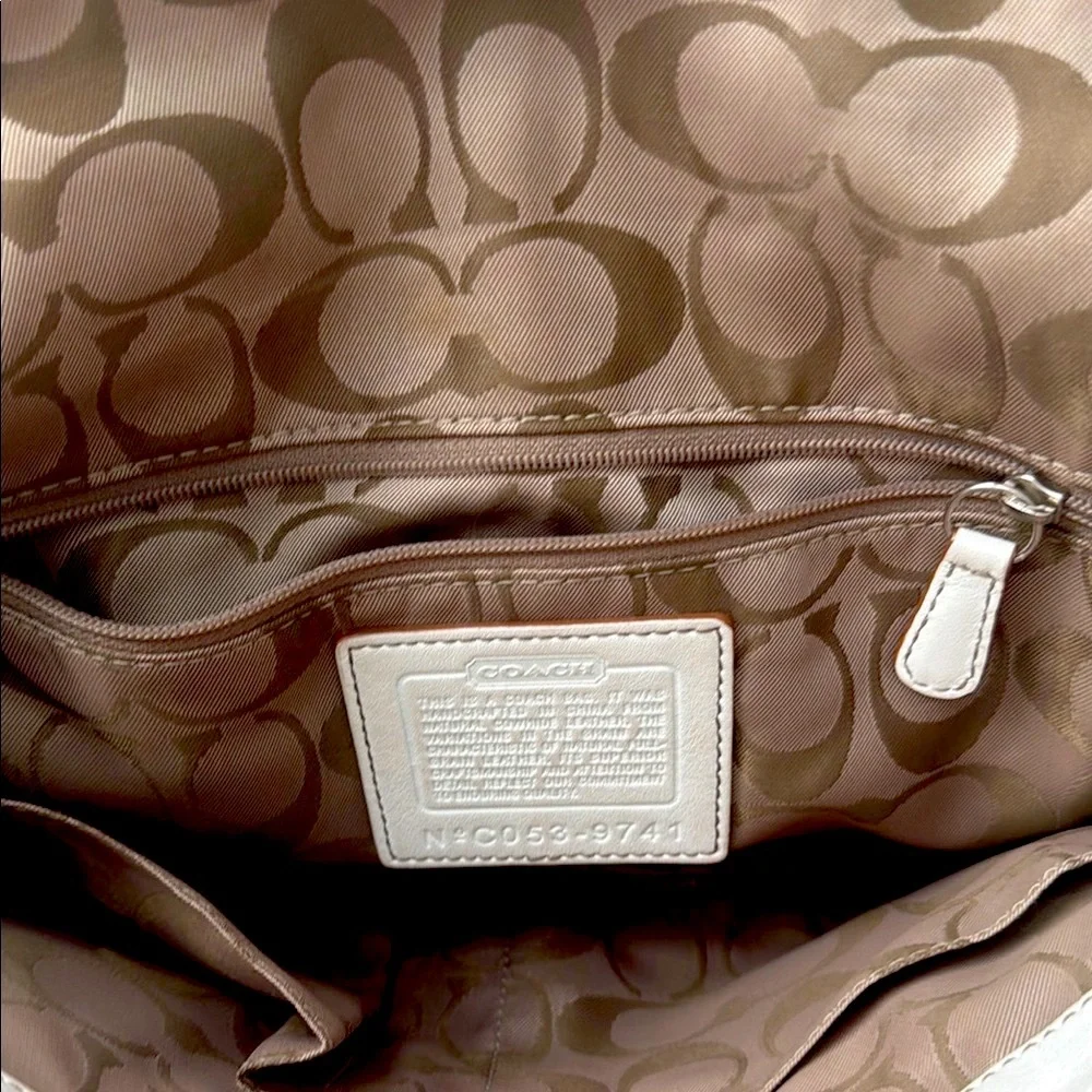 Coach beautiful white